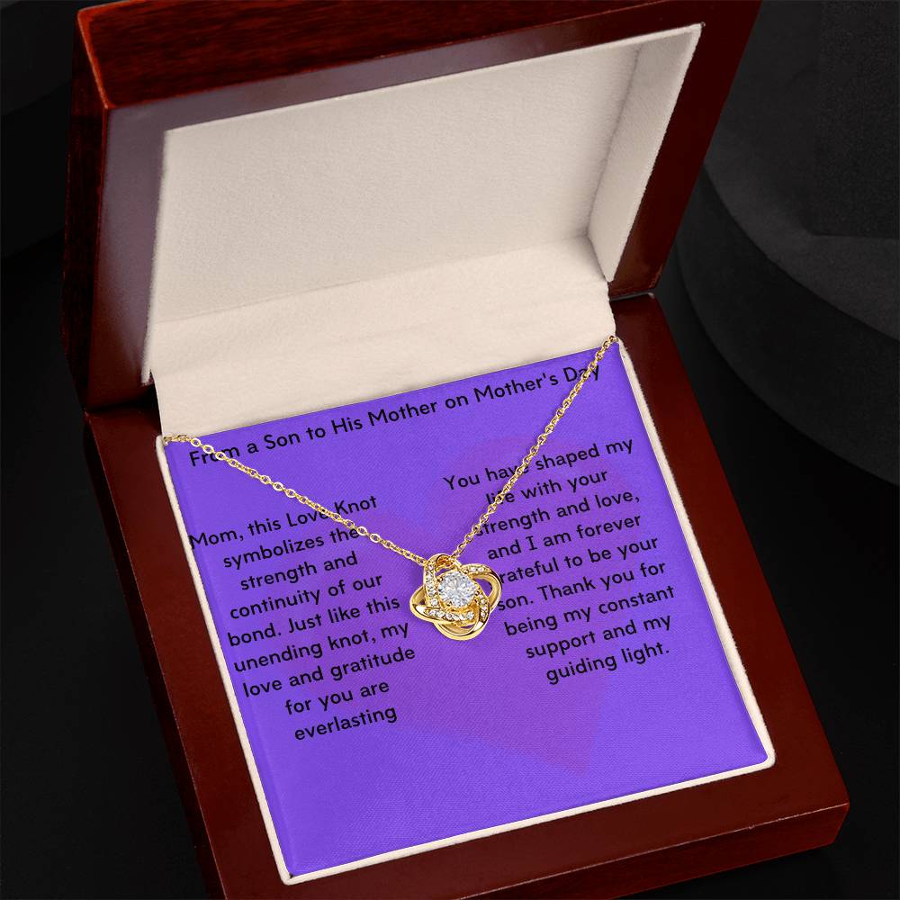 Unbreakable Bond: The Timeless Love Knot Necklacefor Mom's, Grandmothers' and Daughters - Gadget and Glam Shop