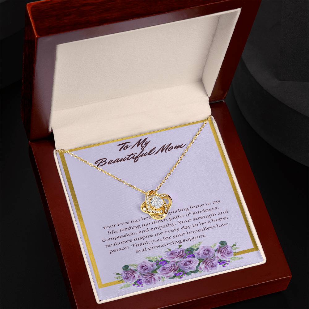 Love Knot Guiding Light Necklace: A Tribute to a Mothers' Love and Strength - Gadget and Glam Shop