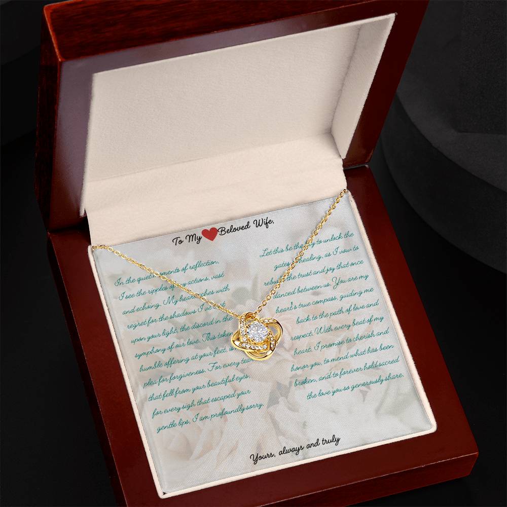 Reconciliation Love Knot Necklace – A Pledge to Mend and Cherish Green - Gadget and Glam Shop