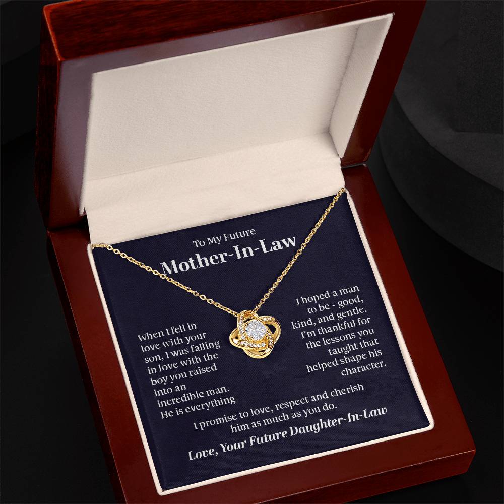 Cherished Connection Love Knot Necklace – A Gift for a Future Mother - in - Law - Gadget and Glam Shop