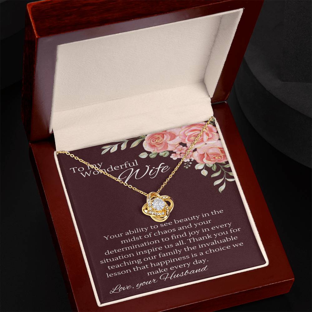 Joyful Resilience Necklace: Embracing Beauty of Mother Amidst Chaos - Gadget and Glam Shop