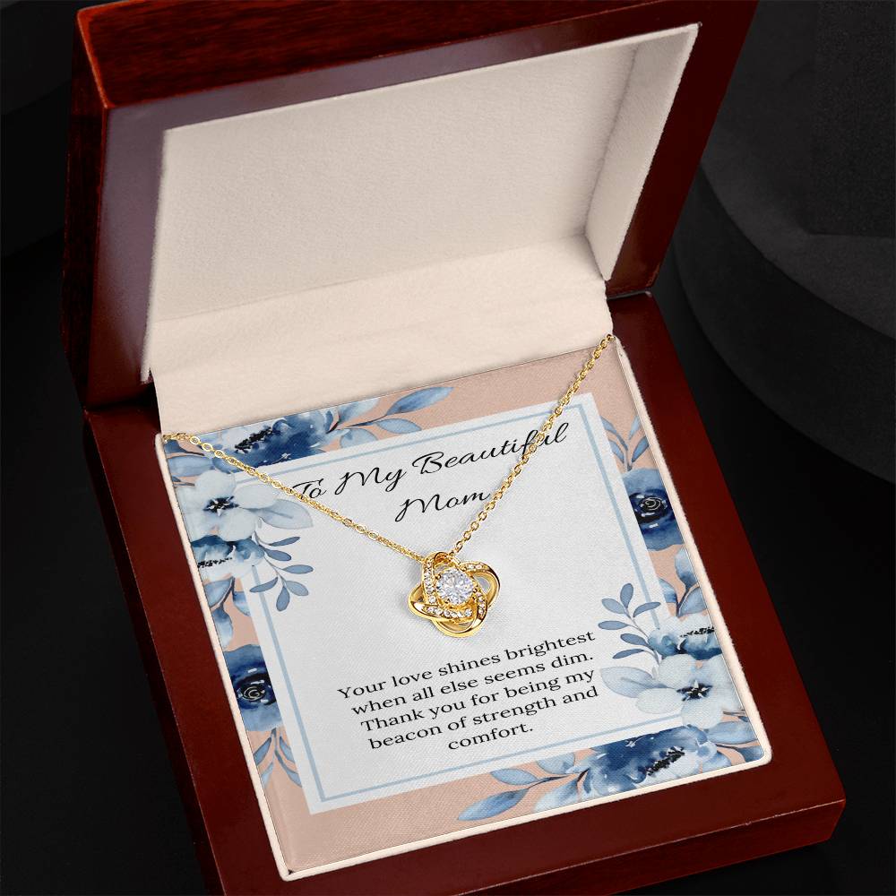 Love Knot Necklace: A Tribute to a Mom's Radiant Support - Gadget and Glam Shop