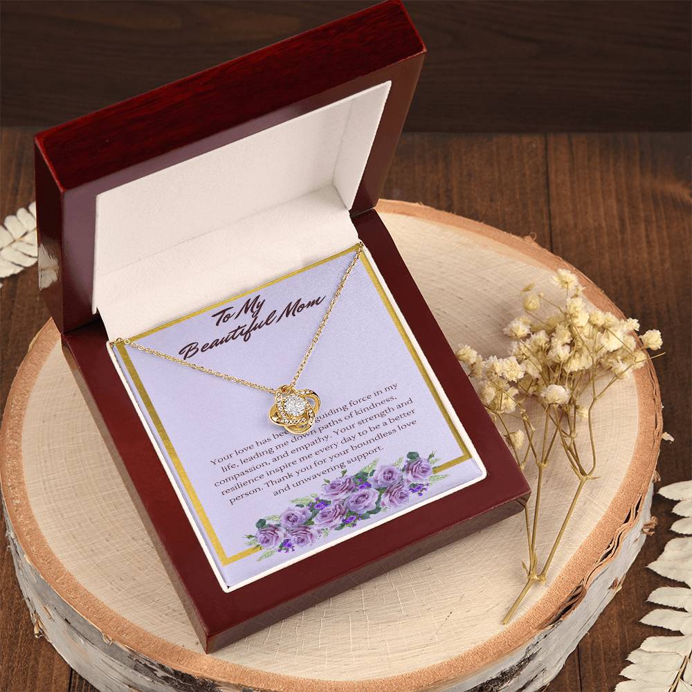 Love Knot Guiding Light Necklace: A Tribute to a Mothers' Love and Strength - Gadget and Glam Shop