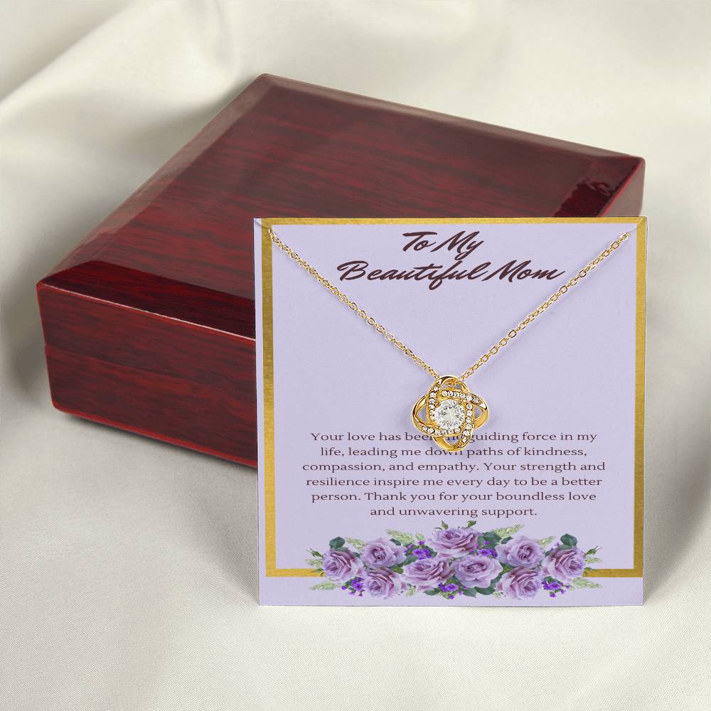 Love Knot Guiding Light Necklace: A Tribute to a Mothers' Love and Strength - Gadget and Glam Shop