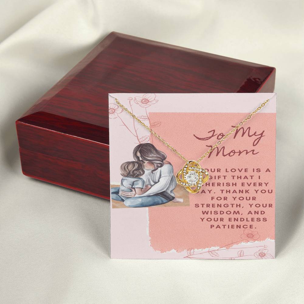 Endless Gratitude Pendant: Honoring Your Mother Love's Blessing - Gadget and Glam Shop