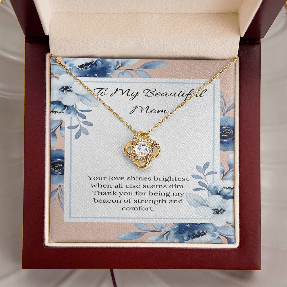 Love Knot Necklace: A Tribute to a Mom's Radiant Support - Gadget and Glam Shop