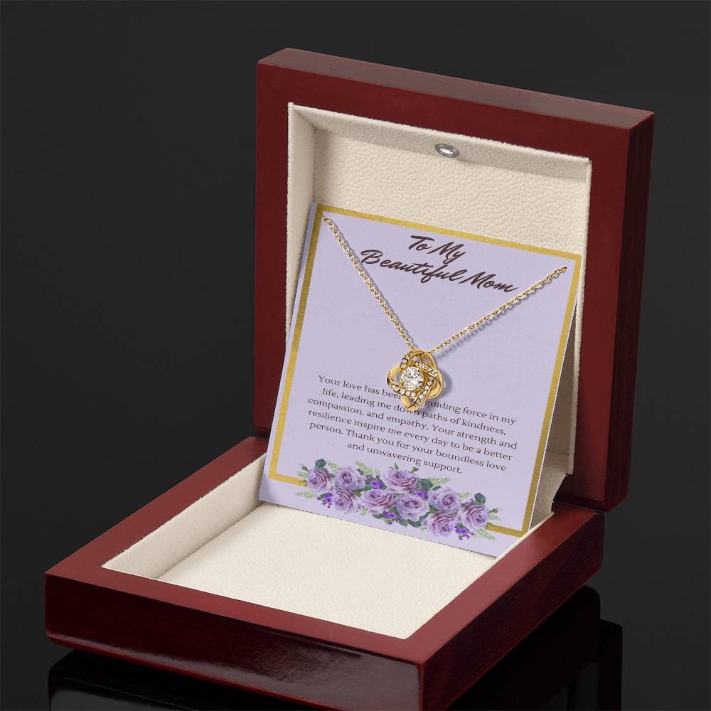 Love Knot Guiding Light Necklace: A Tribute to a Mothers' Love and Strength - Gadget and Glam Shop