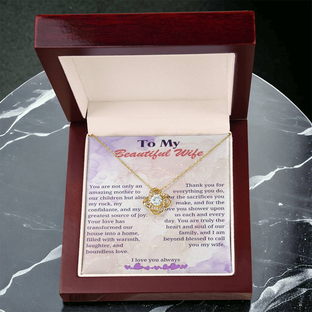 My Beloved Wife: Heart of Our Home Necklace - Gadget and Glam Shop