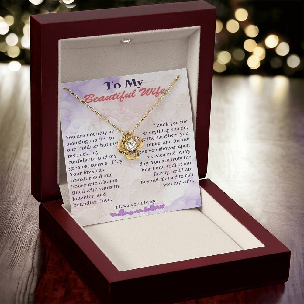 My Beloved Wife: Heart of Our Home Necklace - Gadget and Glam Shop