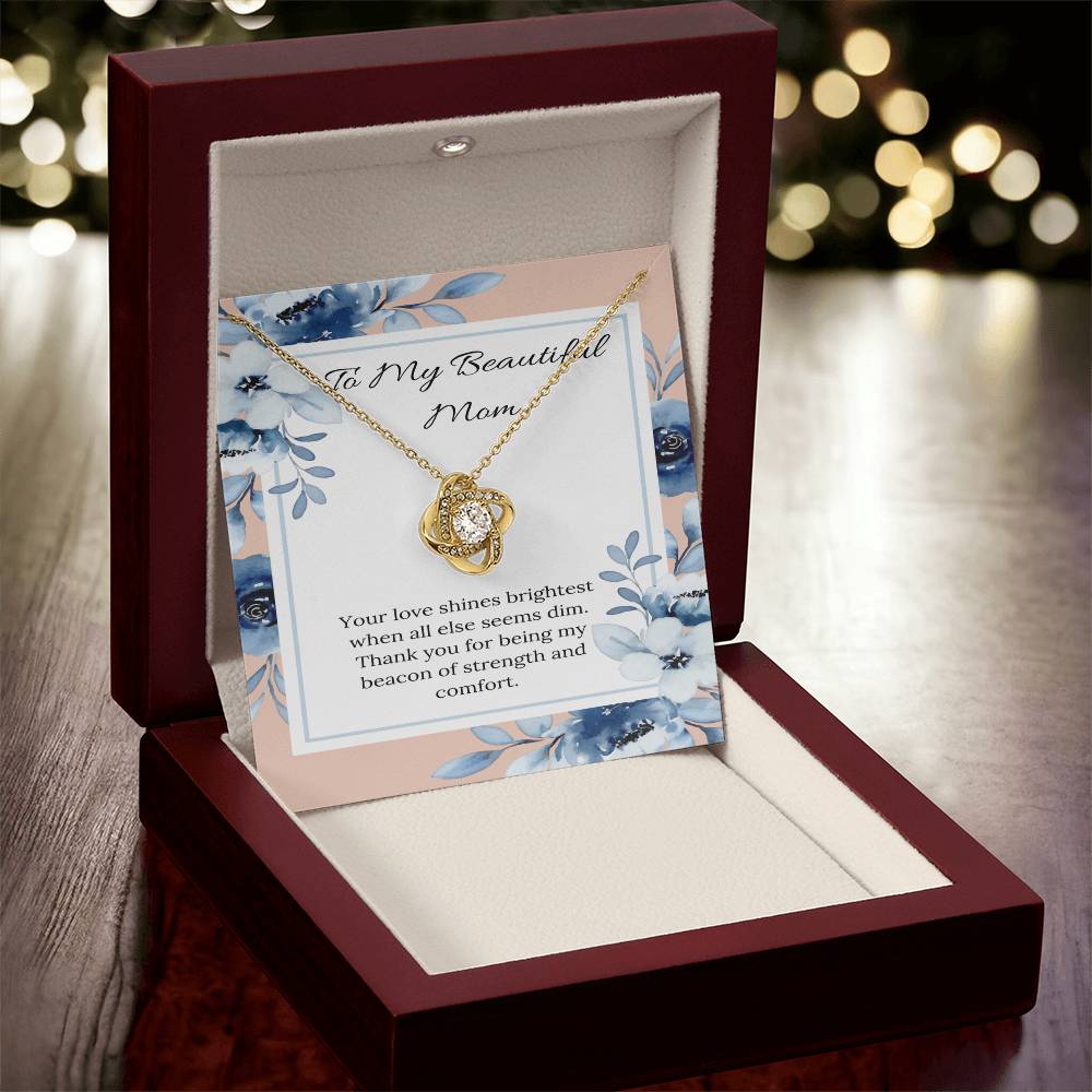Love Knot Necklace: A Tribute to a Mom's Radiant Support - Gadget and Glam Shop