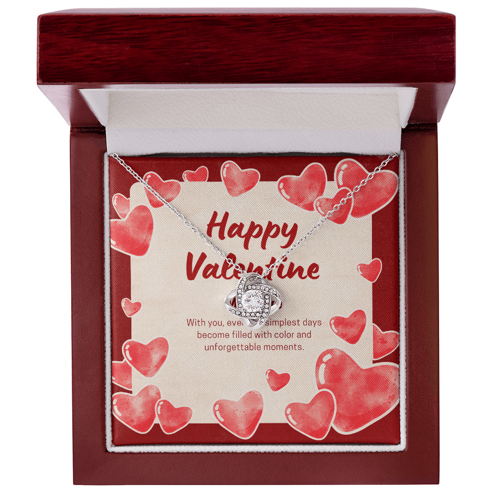 Eternal Bond: Valentine's Day Love Knot Necklace - Gadget and Glam Shop