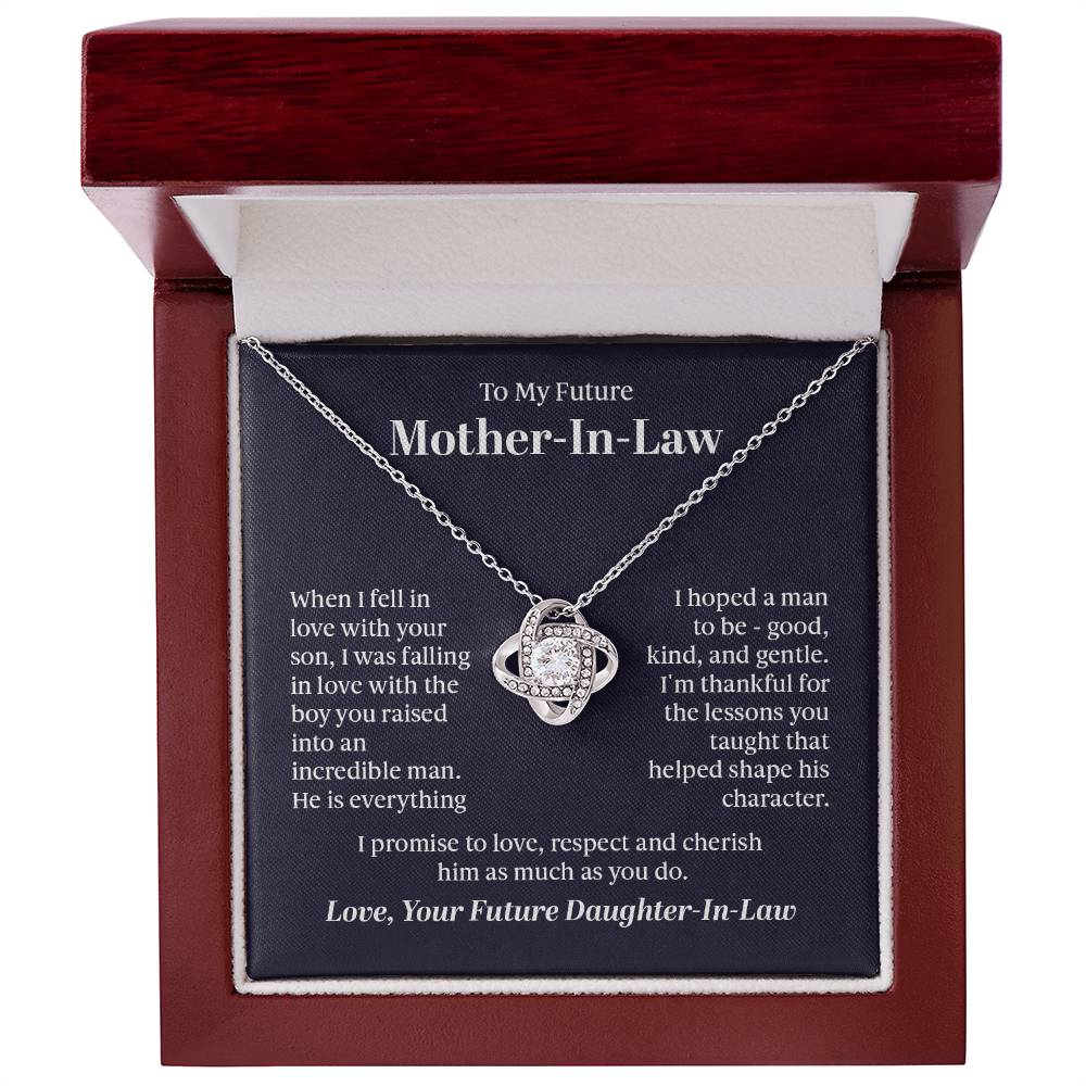 Cherished Connection Love Knot Necklace – A Gift for a Future Mother - in - Law - Gadget and Glam Shop