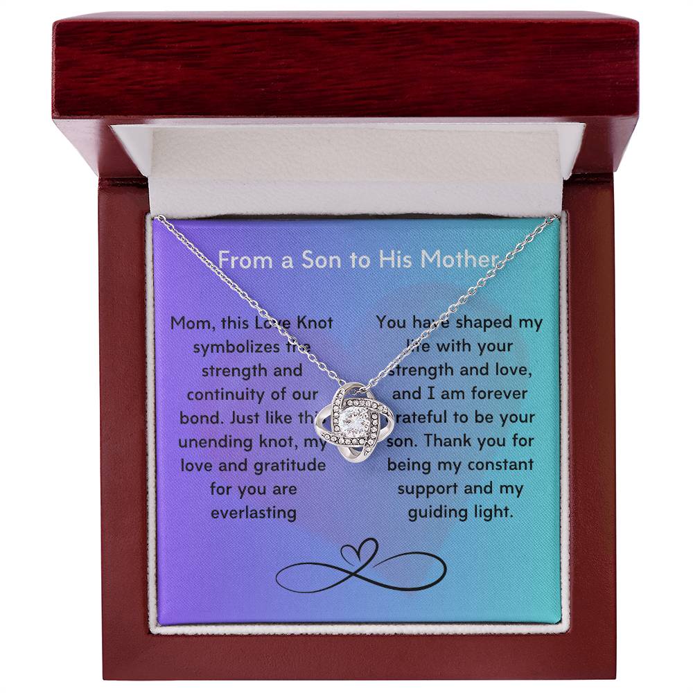 Unbreakable Bond: The Timeless Love Knot Necklace for Mom's, Daughter and Grandmothers! - Gadget and Glam Shop