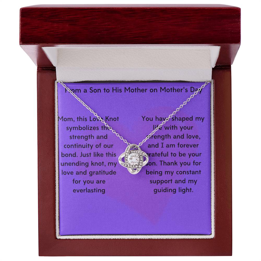Unbreakable Bond: The Timeless Love Knot Necklacefor Mom's, Grandmothers' and Daughters - Gadget and Glam Shop