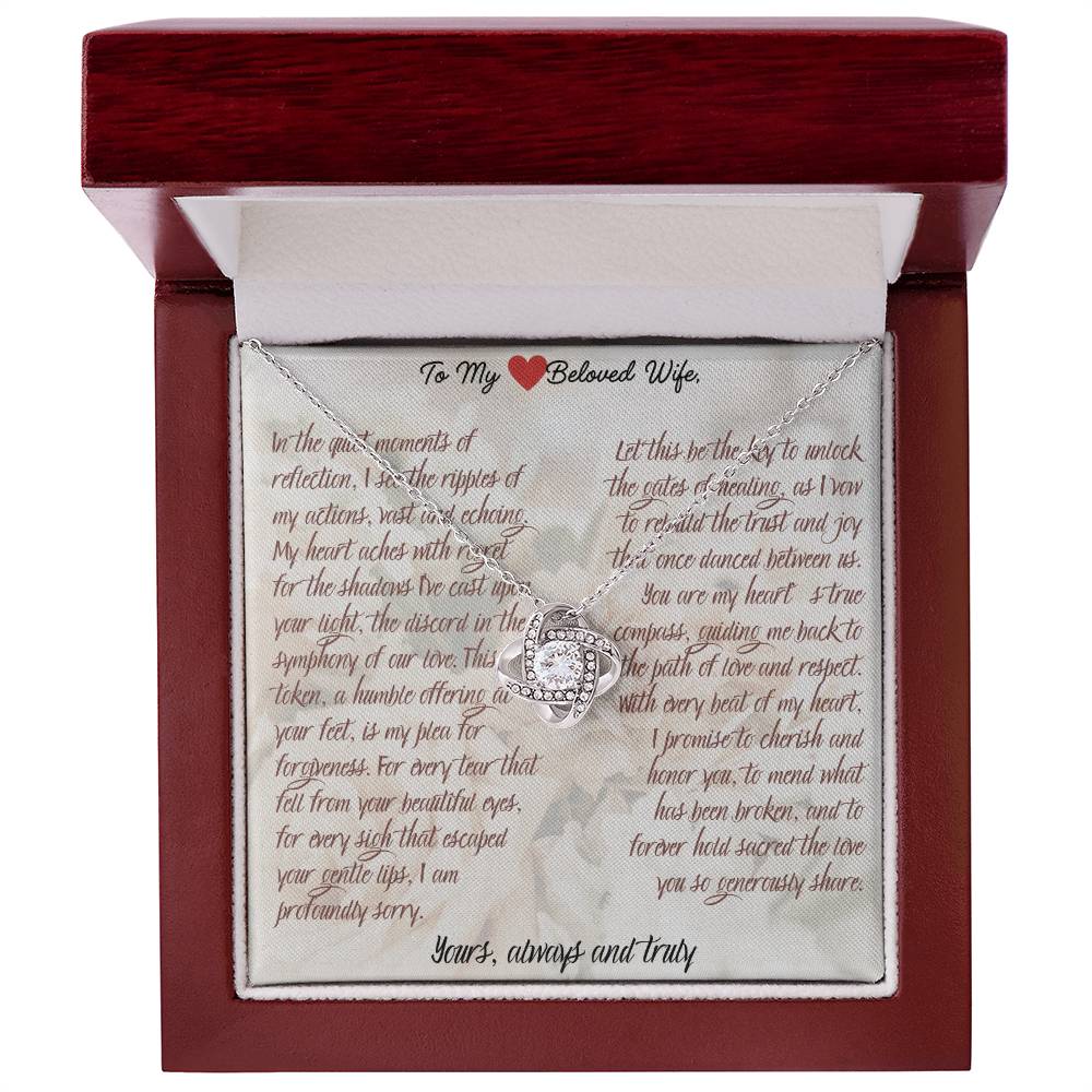 "Reconciliation Love Knot Necklace – A Pledge to Mend and Cherish" - Gadget and Glam Shop