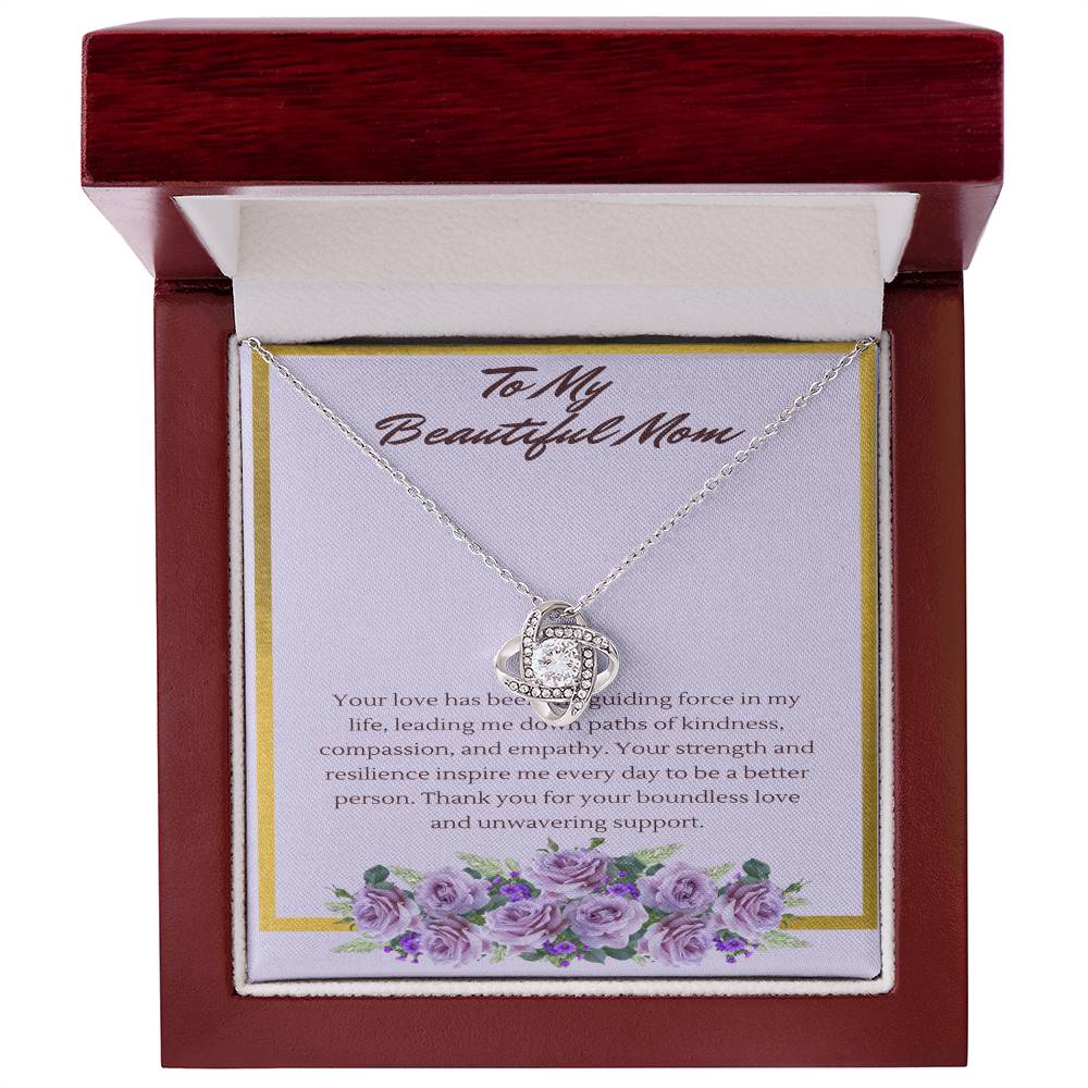 Love Knot Guiding Light Necklace: A Tribute to a Mothers' Love and Strength - Gadget and Glam Shop