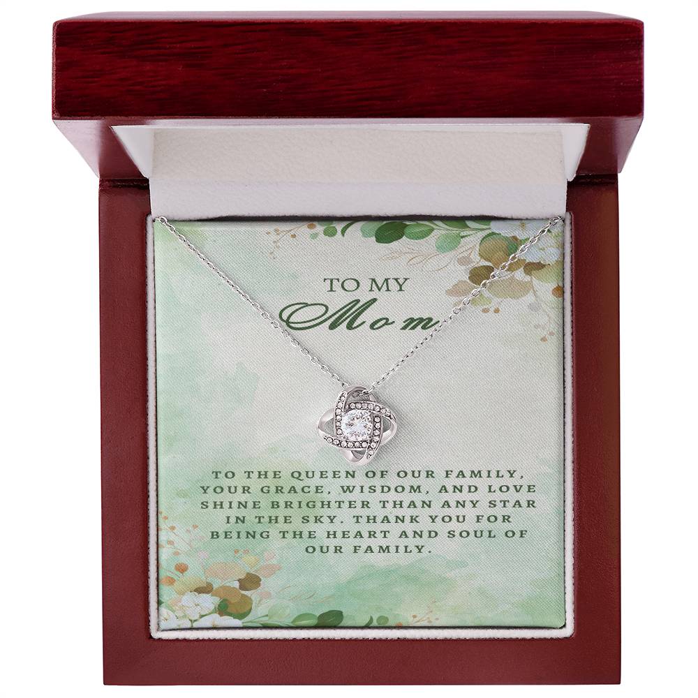 Regal Tribute Necklace for Mom: Grace, Wisdom, Love - Gadget and Glam Shop