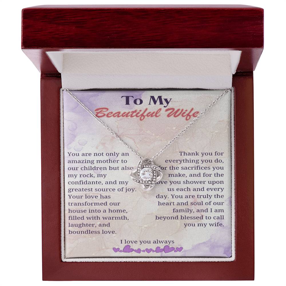 My Beloved Wife: Heart of Our Home Necklace - Gadget and Glam Shop