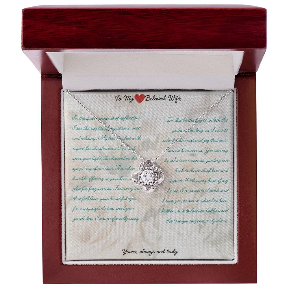Reconciliation Love Knot Necklace – A Pledge to Mend and Cherish Green - Gadget and Glam Shop