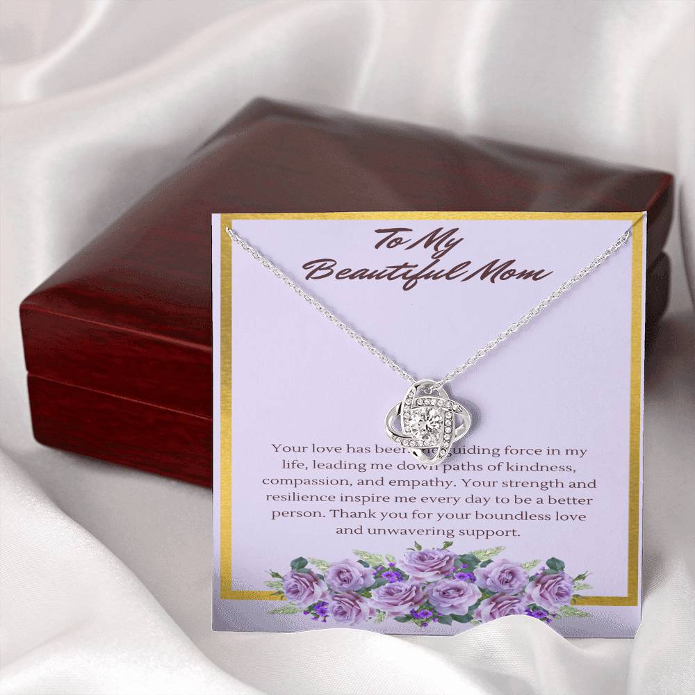 Love Knot Guiding Light Necklace: A Tribute to a Mothers' Love and Strength - Gadget and Glam Shop