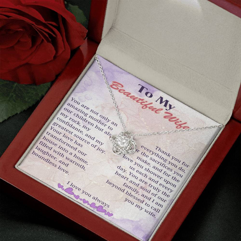 My Beloved Wife: Heart of Our Home Necklace - Gadget and Glam Shop