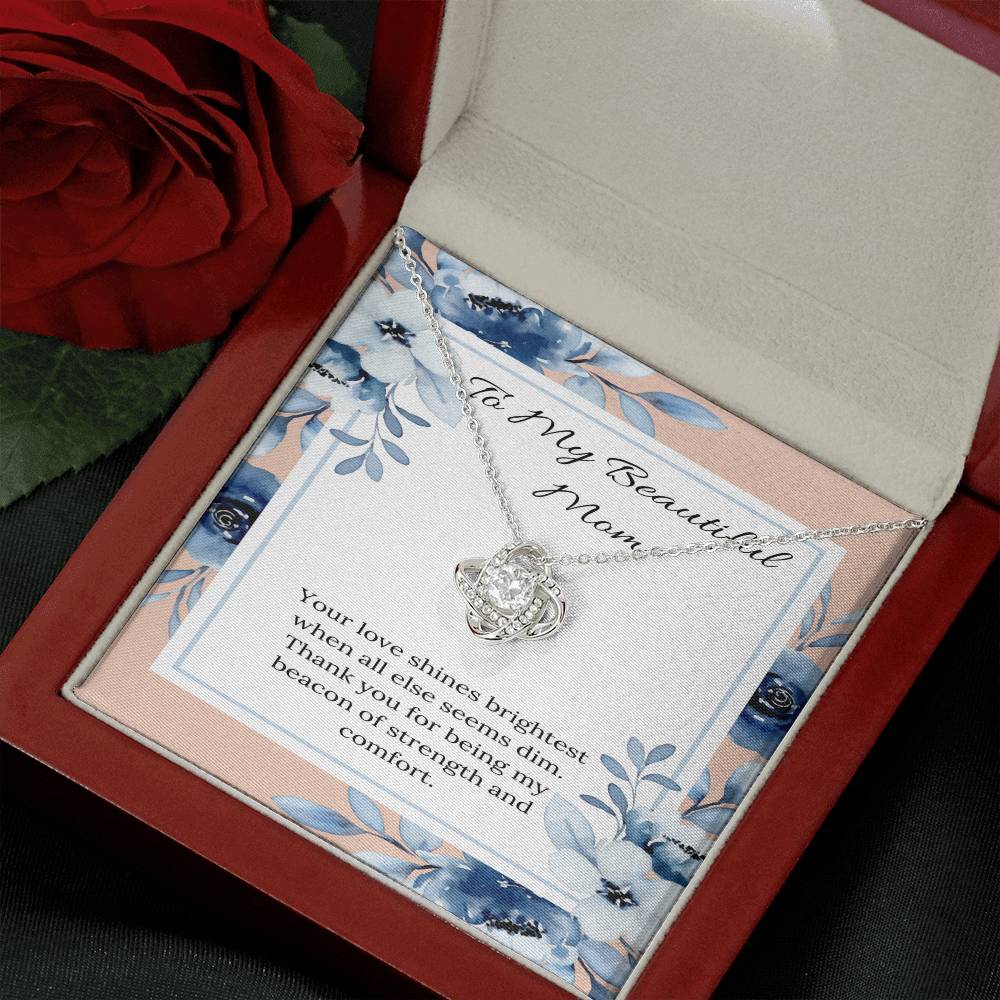 Love Knot Necklace: A Tribute to a Mom's Radiant Support - Gadget and Glam Shop