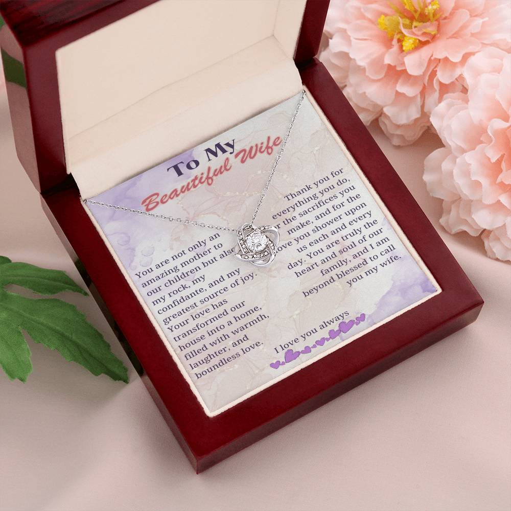 My Beloved Wife: Heart of Our Home Necklace - Gadget and Glam Shop