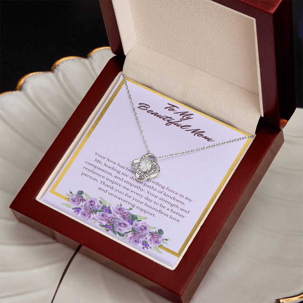 Love Knot Guiding Light Necklace: A Tribute to a Mothers' Love and Strength - Gadget and Glam Shop