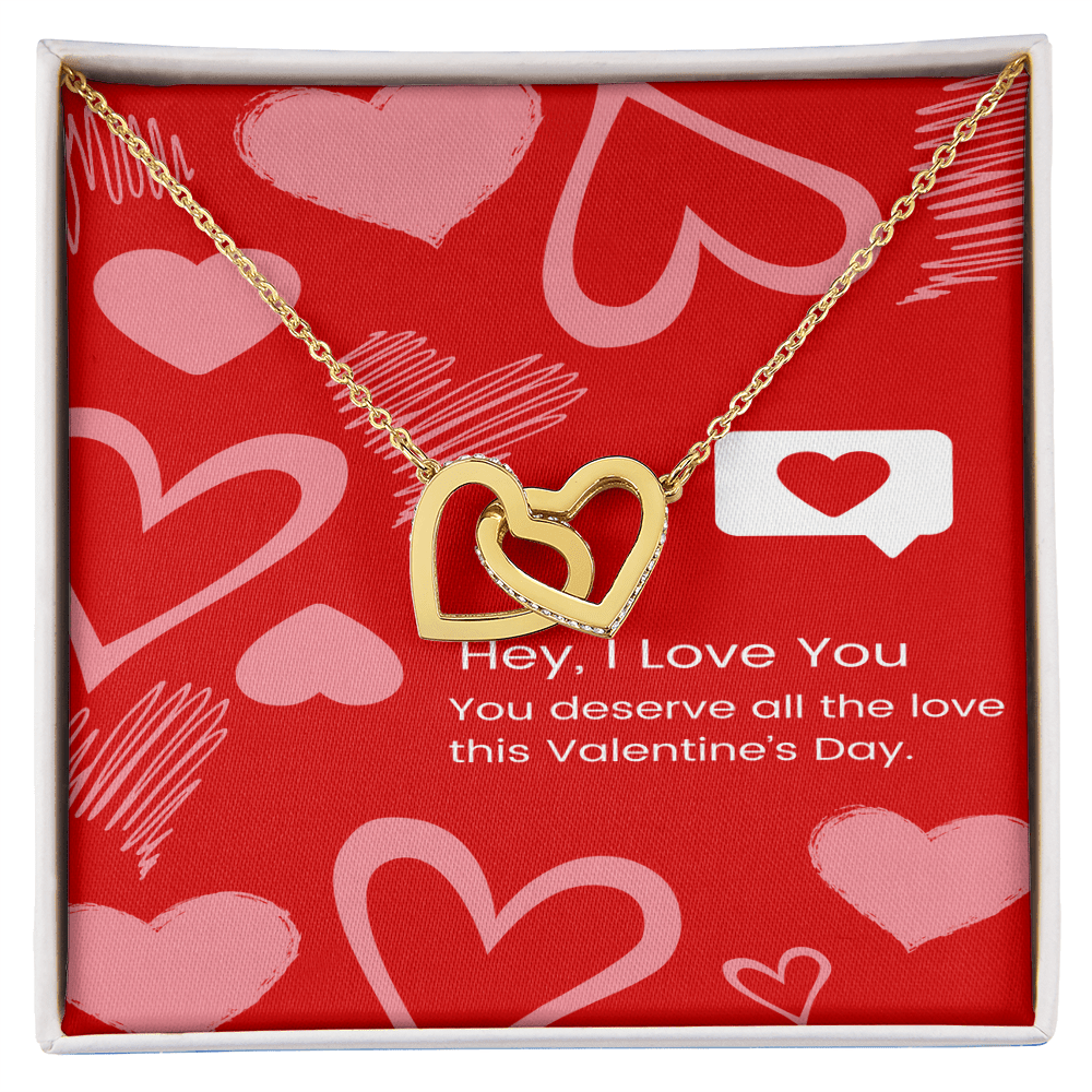 Two Hearts, One Love – Interlocking Hearts Necklace - Gadget and Glam Shop