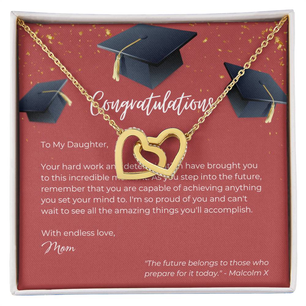 Interlocking Hearts Necklace - Congrats - Gadget and Glam Shop