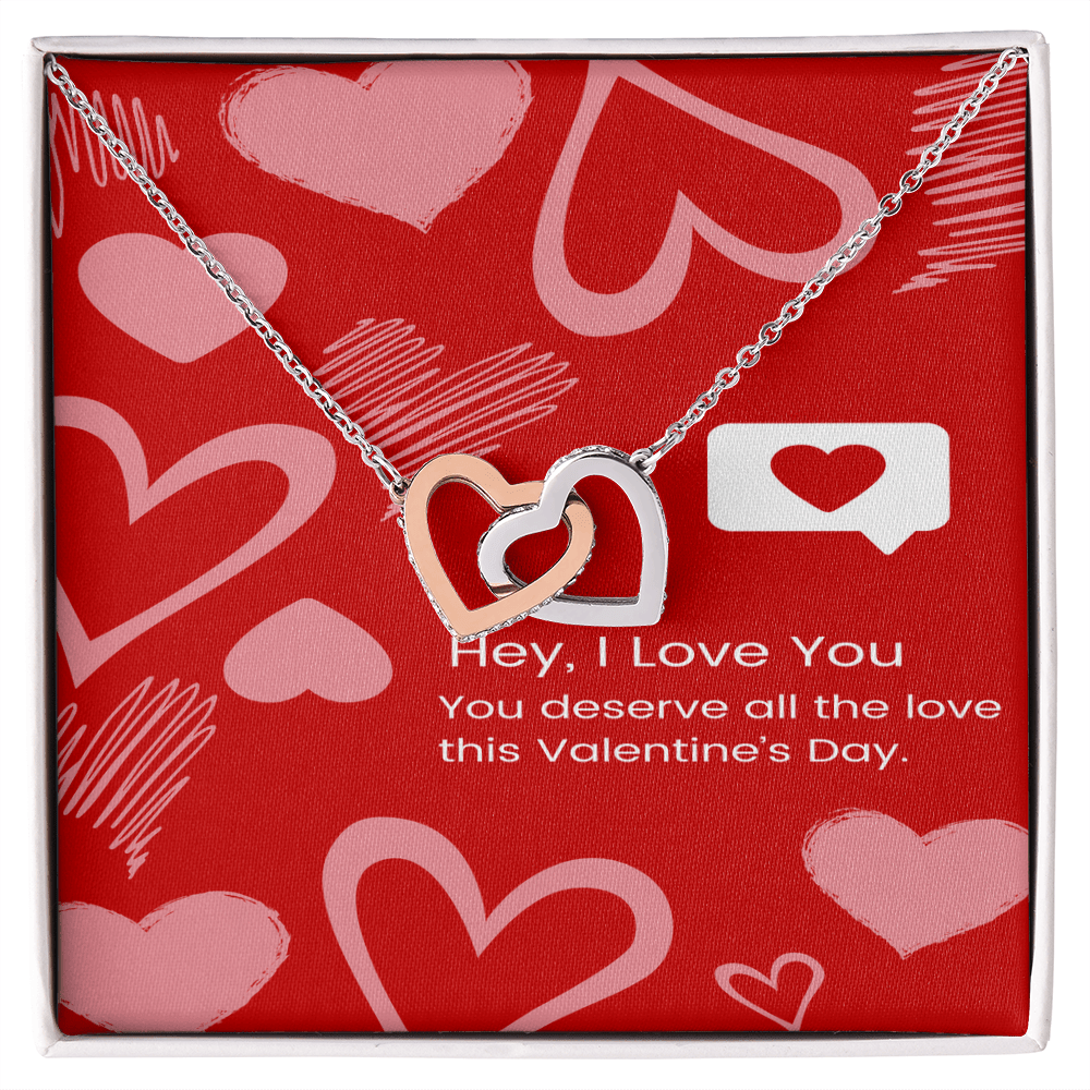 Two Hearts, One Love – Interlocking Hearts Necklace - Gadget and Glam Shop