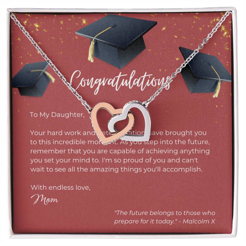 Interlocking Hearts Necklace - Congrats - Gadget and Glam Shop