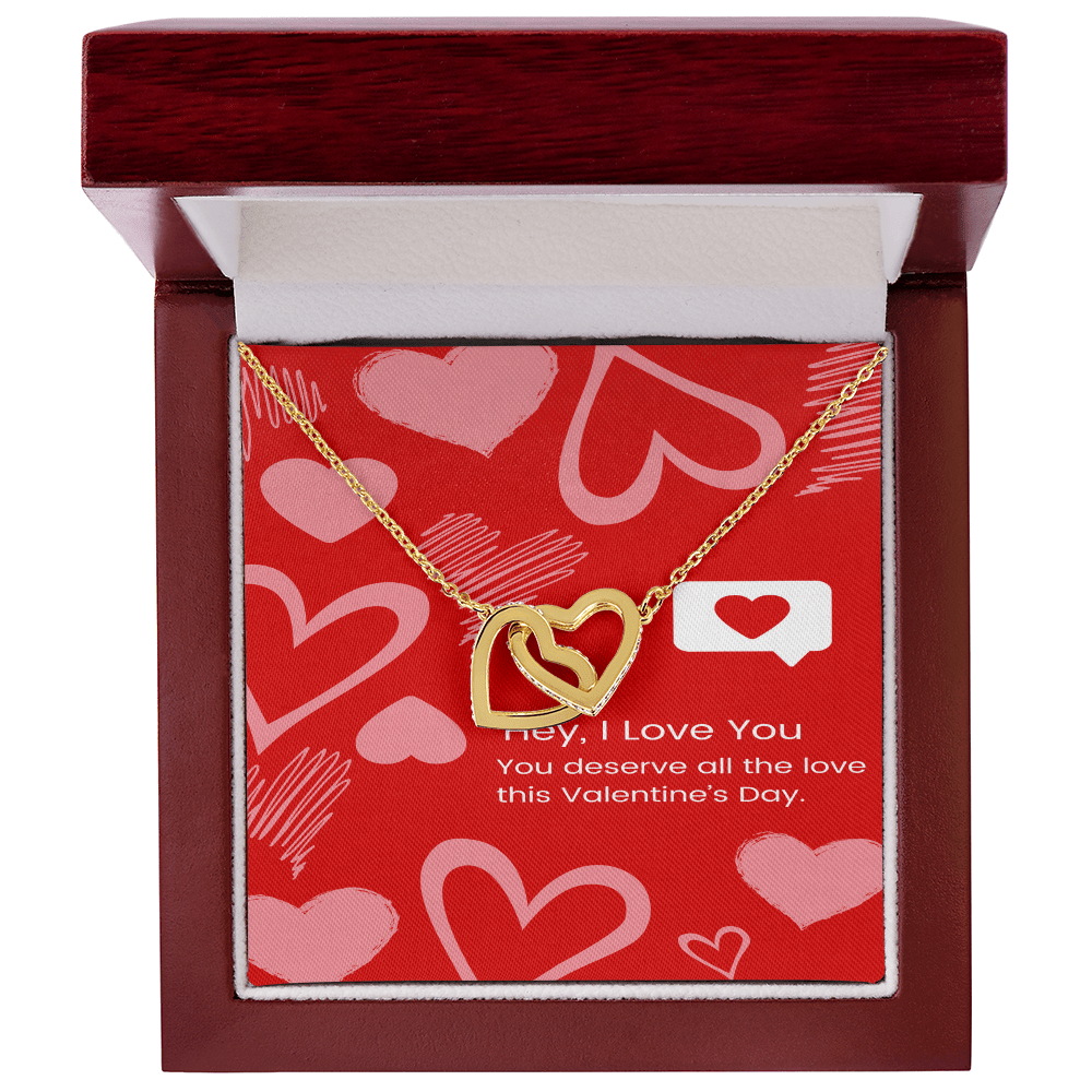 Two Hearts, One Love – Interlocking Hearts Necklace - Gadget and Glam Shop