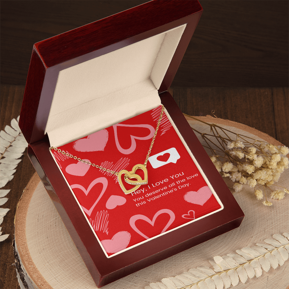 Two Hearts, One Love – Interlocking Hearts Necklace - Gadget and Glam Shop