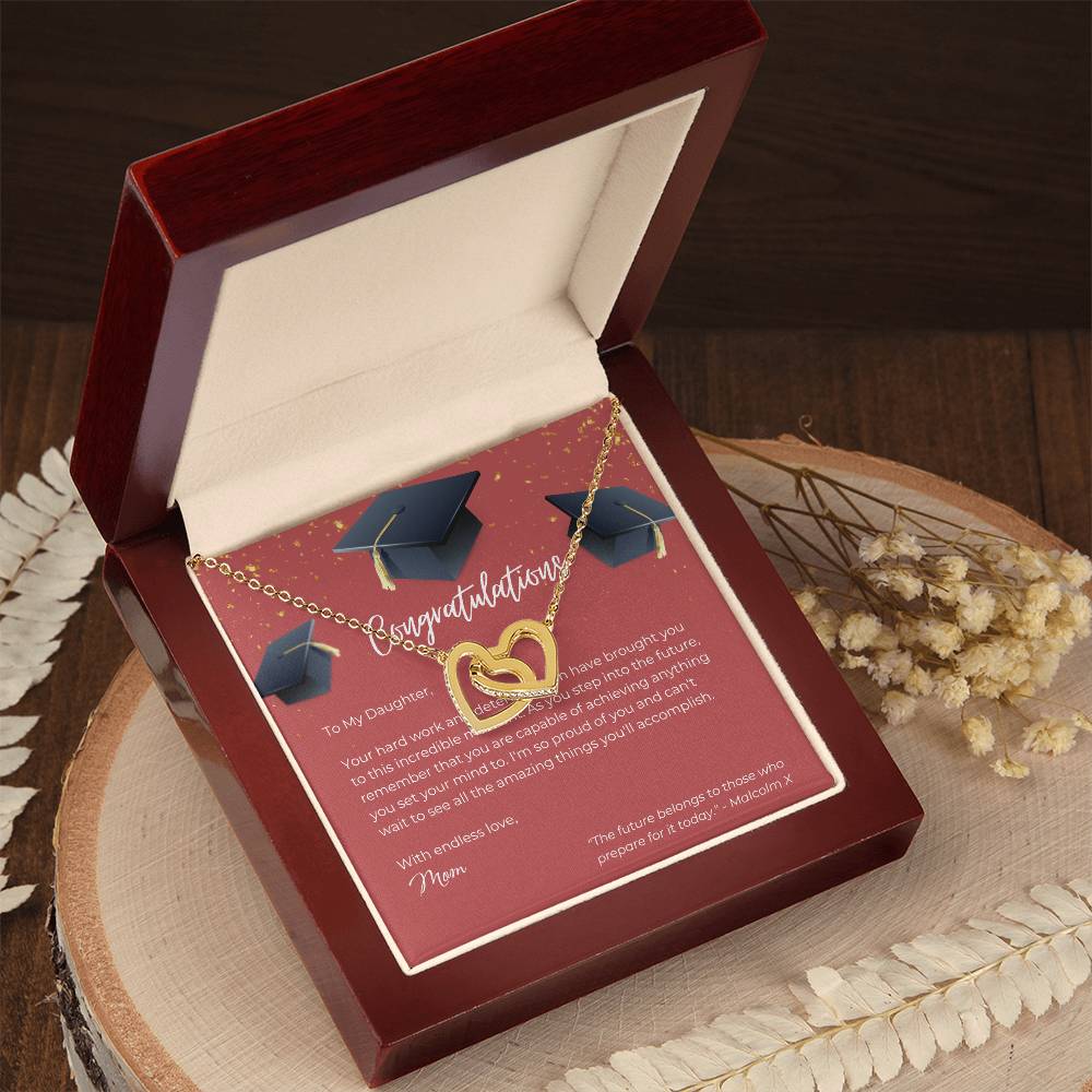 Interlocking Hearts Necklace - Congrats - Gadget and Glam Shop