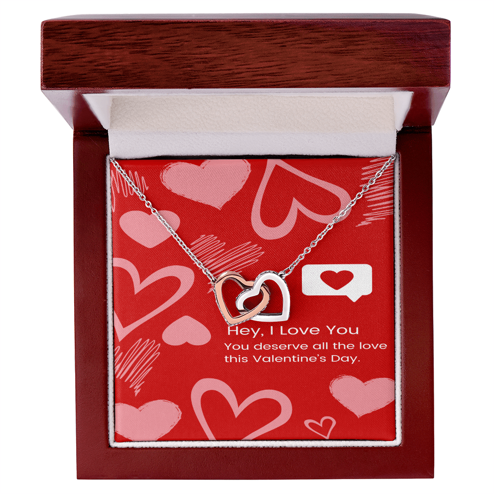 Two Hearts, One Love – Interlocking Hearts Necklace - Gadget and Glam Shop