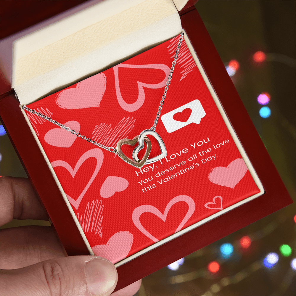 Two Hearts, One Love – Interlocking Hearts Necklace - Gadget and Glam Shop