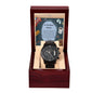 Black Chronograph Watch - A Symbol of Our Timeless Love - Gadget and Glam Shop