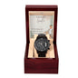 Black Chronograph Watch - A Tribute to the Best Grandfather