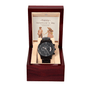 Eternal Moments: Valentine's Day Black Chronograph Watch - Gadget and Glam Shop
