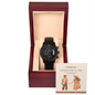 Eternal Moments: Valentine's Day Black Chronograph Watch - Gadget and Glam Shop