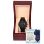 Black Chronograph Watch - A Tribute to an Incredible Father