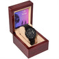 Black Chronograph Watch - My Rock, My Hero - Gadget and Glam Shop