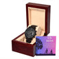 Black Chronograph Watch - My Rock, My Hero - Gadget and Glam Shop
