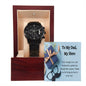 Black Chronograph Watch - Honoring Your Strength and Love