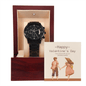 Eternal Moments: Valentine's Day Black Chronograph Watch - Gadget and Glam Shop