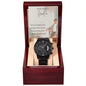 Black Chronograph Watch - A Tribute to the Best Grandfather