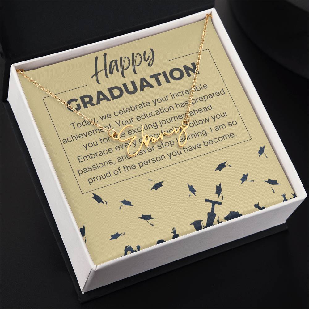 Signature Style Name Necklace - Celebrating Your Success - Gadget and Glam Shop