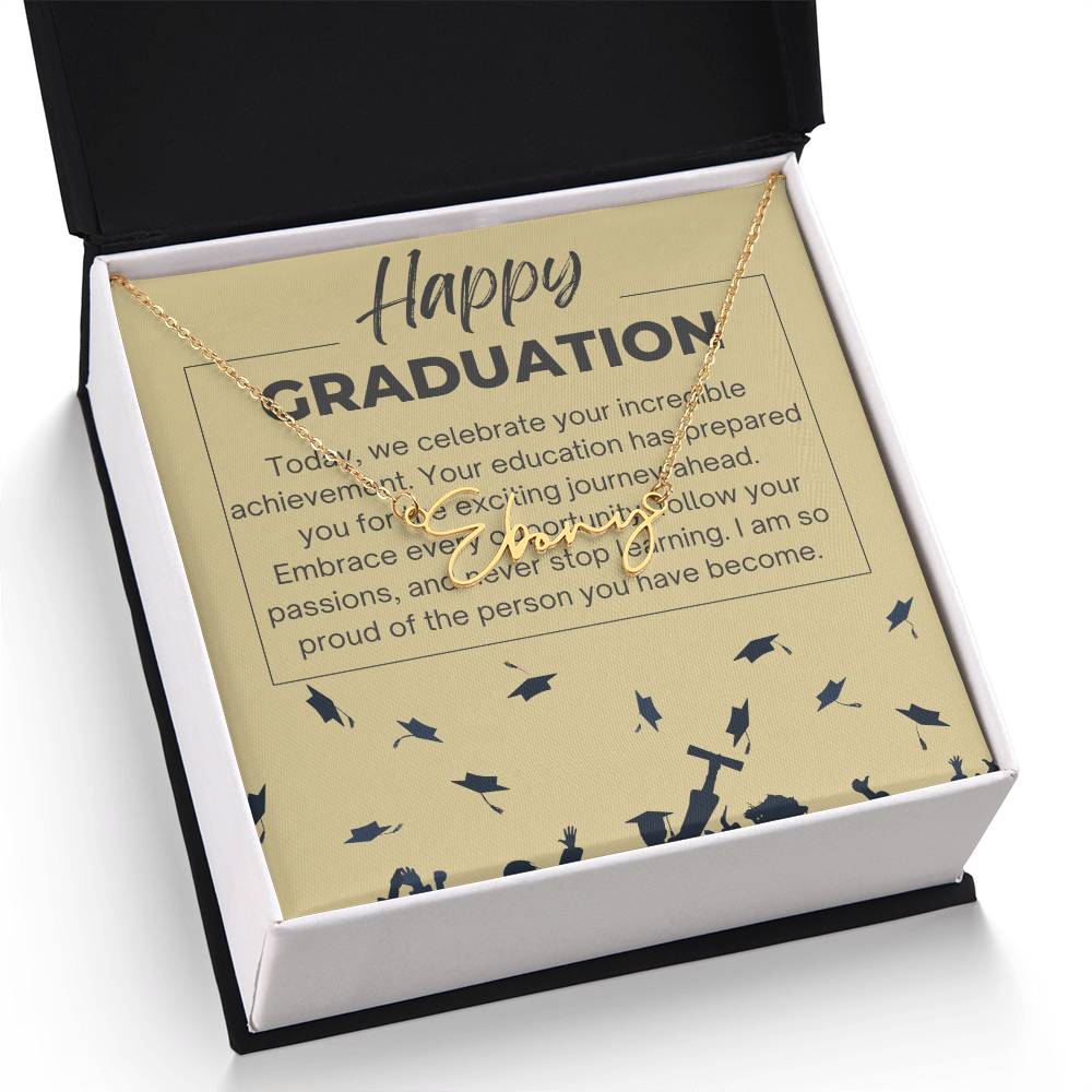 Signature Style Name Necklace - Celebrating Your Success - Gadget and Glam Shop