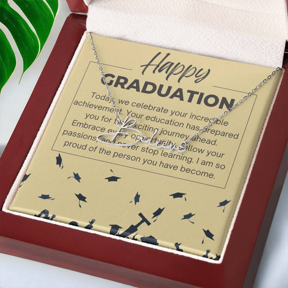 Signature Style Name Necklace - Celebrating Your Success - Gadget and Glam Shop